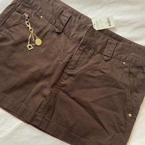 Express Brown Mini Skirt